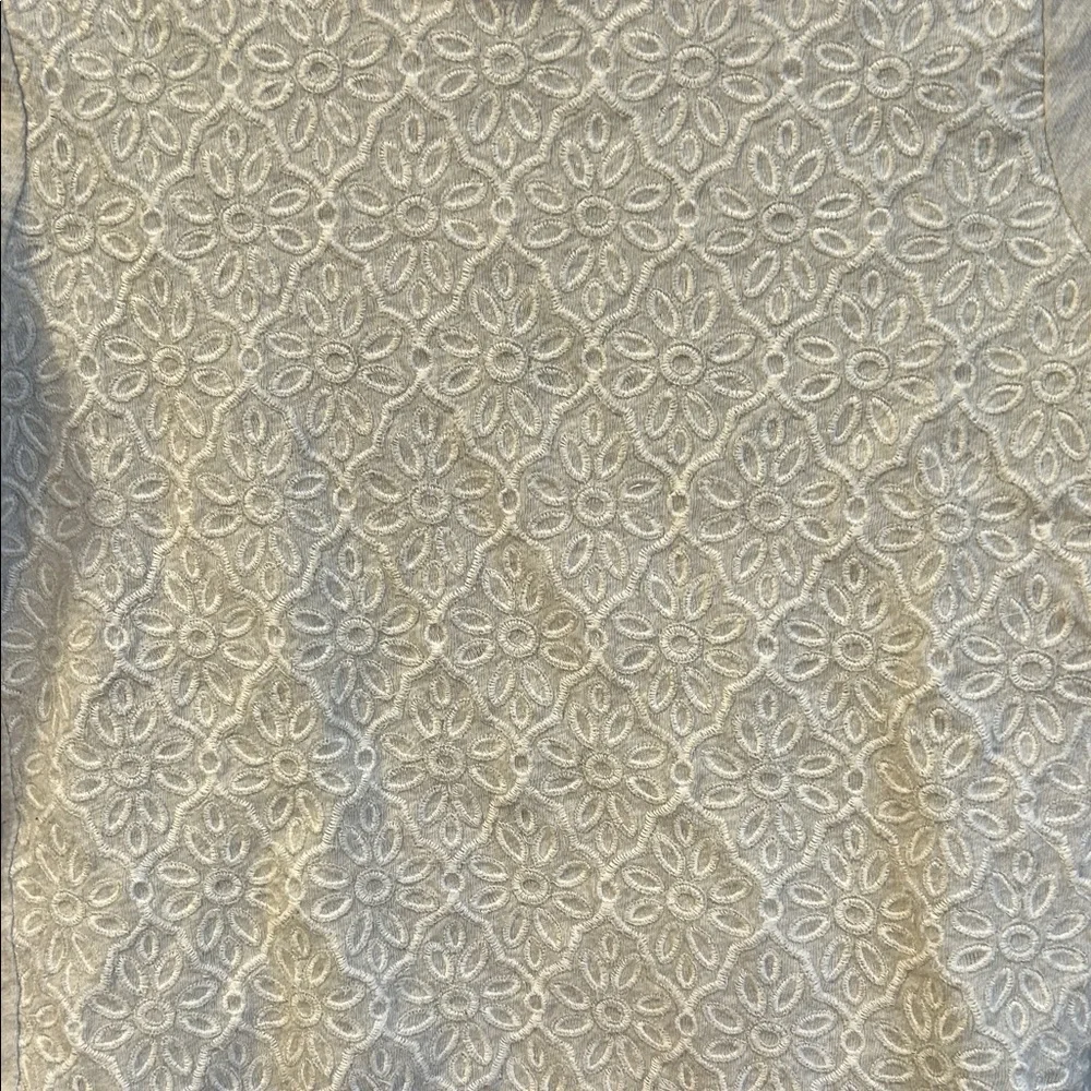 J. Crew Gray Lace Floral Sweatshirt XS